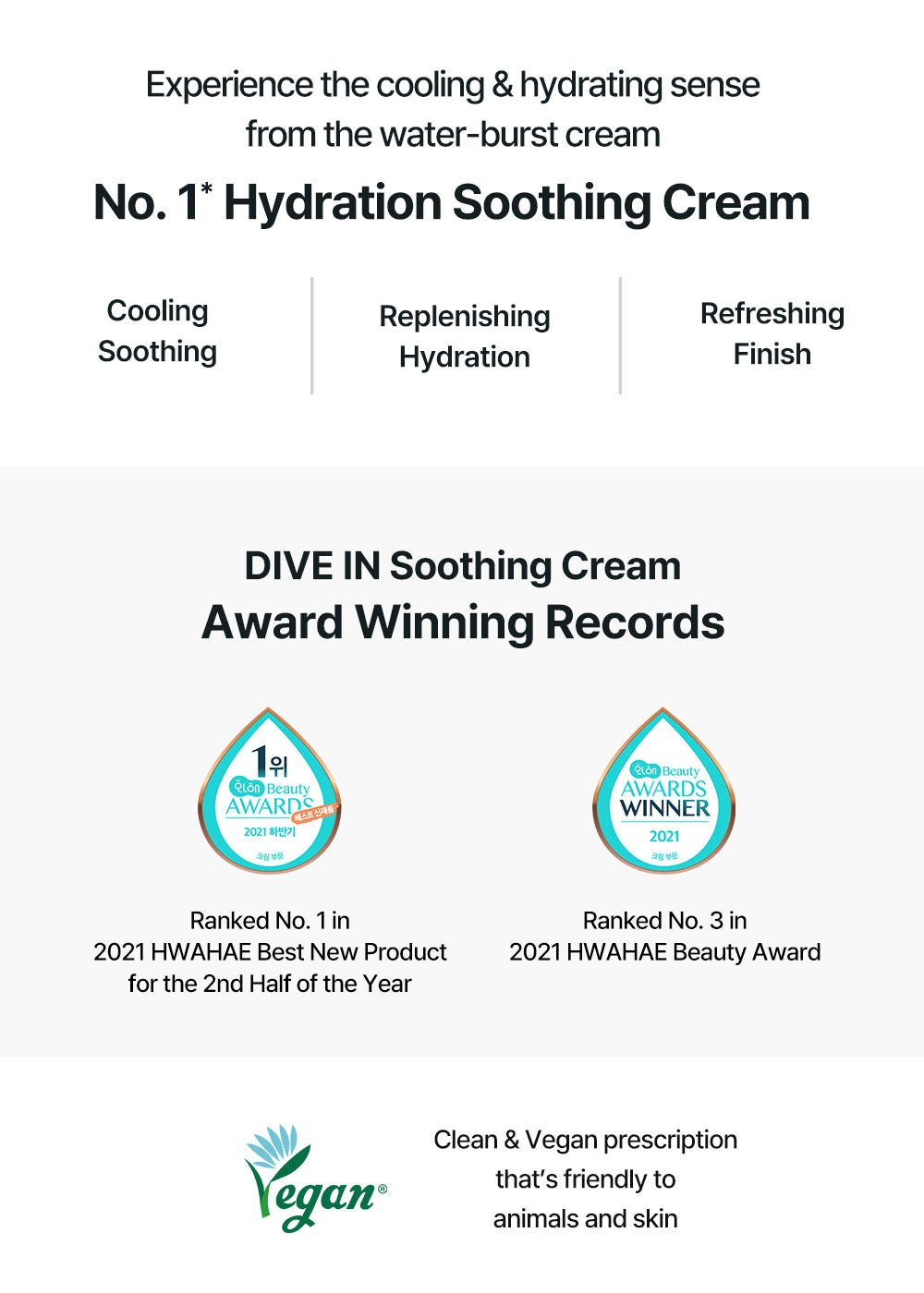 Torriden DIVE - IN Soothing Cream 100ml – Calming & Hydrating Cream for Sensitive, Irritated Skin - Korean Beauty KR