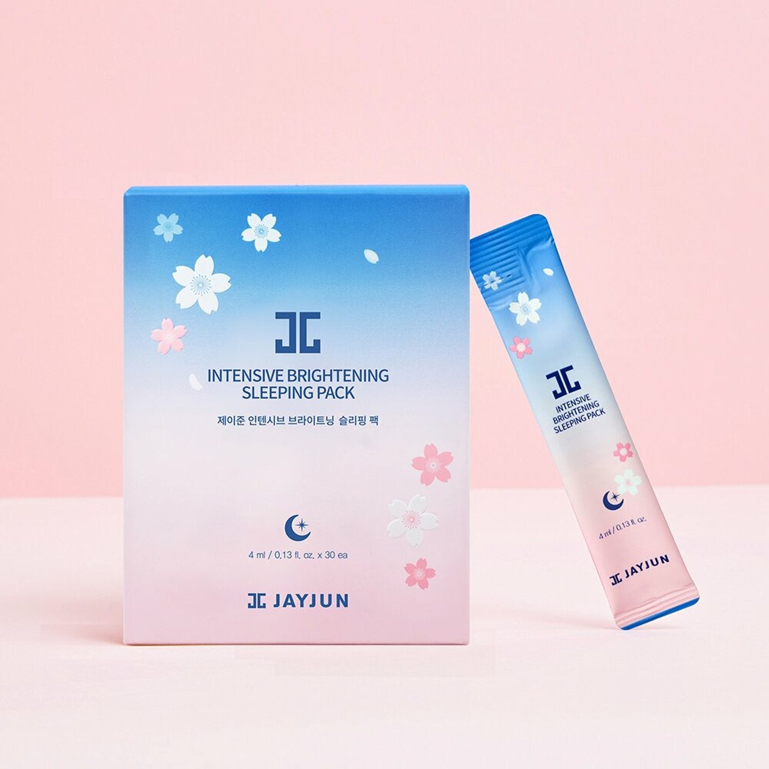 Jayjun Intensive Brightening Sleeping Pack 4ml*30pcs – Brightening & Hydrating Overnight Mask for Glowing, Even Skin - Korean Beauty KR