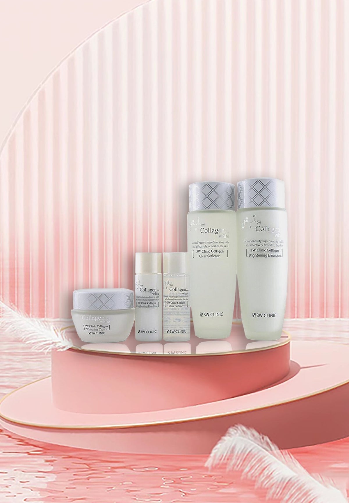 3W Clinic Collagen Whitening Skin Care Items 3 set. Holiday , Gift Set - Korean Beauty KR