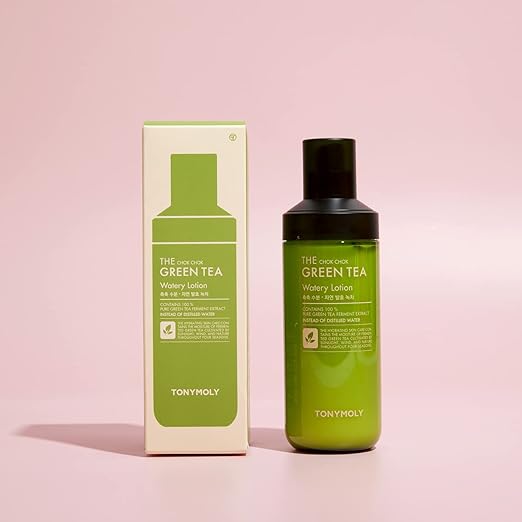 Tony Moly The Chok Chok Green Tea Watery Lotion 160ml – Hydrating & Soothing Lotion for Smooth, Glowing Skin - Korean Beauty KR