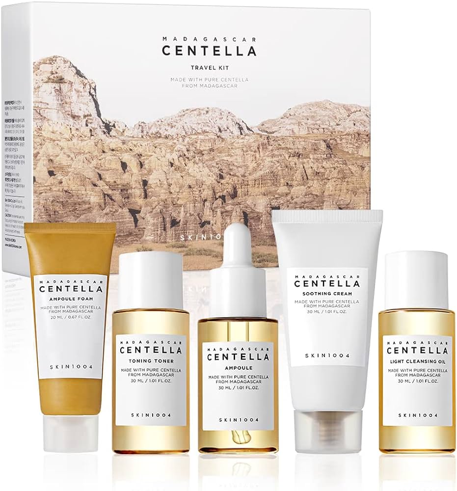 Skin1004 Madagascar Centella Travel Kit – Soothing & Hydrating Skincare Set for Sensitive Skin - Korean Beauty KR