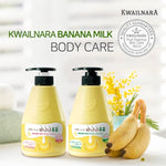 Kwailnara Banana Milk Body Cleanser 560ml – Nourishing & Moisturizing Body Wash for Soft, Smooth Skin - Korean Beauty KR