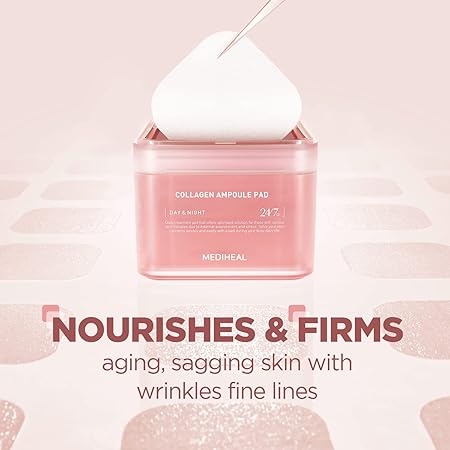 Mediheal Collagen Ampoule Pad 100 – Firming & Hydrating Pads - Korean Beauty KR