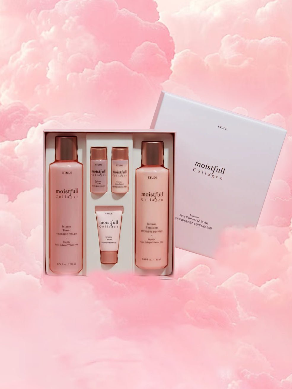 Etude House Moistfull Collagen Intense Skin Care Set – Hydrating & Firming Skincare Set for Smooth, Youthful Skin - Korean Beauty KR