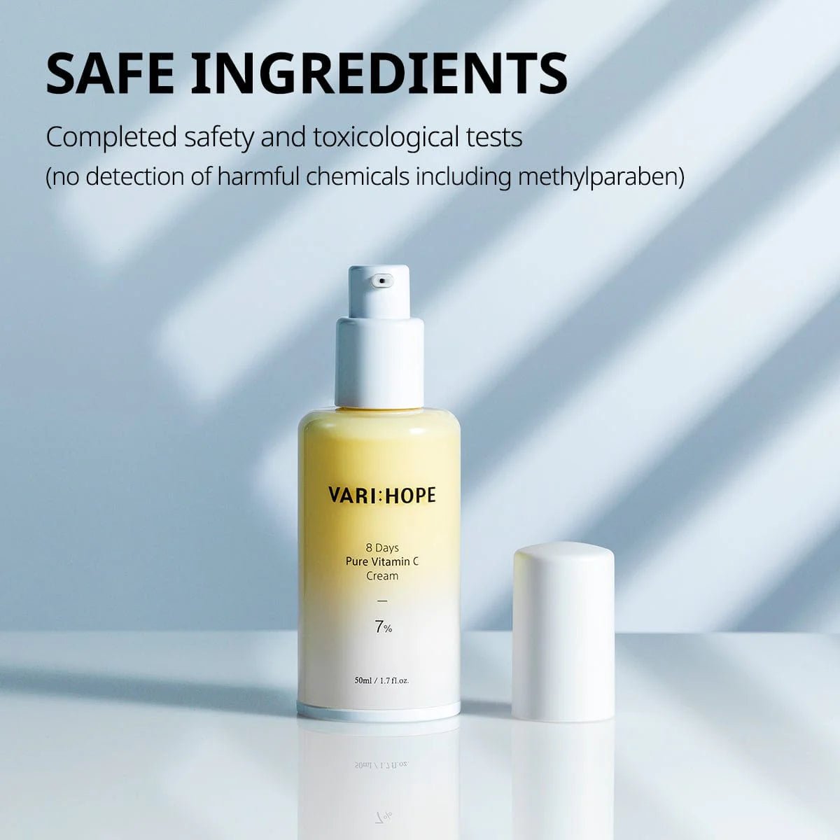 VARI:HOPE 8 Days Pure Vitamin C Cream 50ML – Brightening & Revitalizing Cream - Korean Beauty KR
