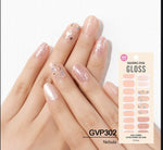 KoreanBeauty Press On Gel Nail Strips Without Glue , Gloss Strips/ Gel Nail Strips( Asian Type - ) Nebula - Korean Beauty KR
