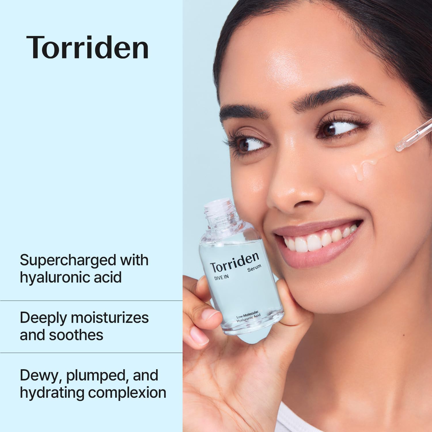 Torriden RENEW DIVE - IN Low Molecular Hyaluronic Acid Serum 50ml – Deep Hydration & Skin Rejuvenation for Smooth, Plump Skin - Korean Beauty KR