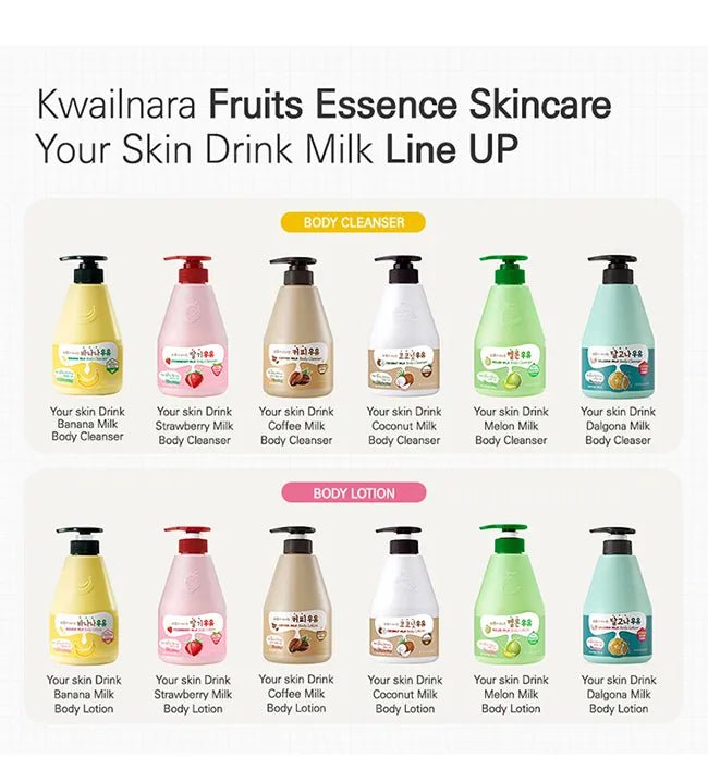 Kwailnara Mik Body Lotion 560g – Nourishing & Moisturizing Lotion for Soft, Smooth Skin - Korean Beauty KR