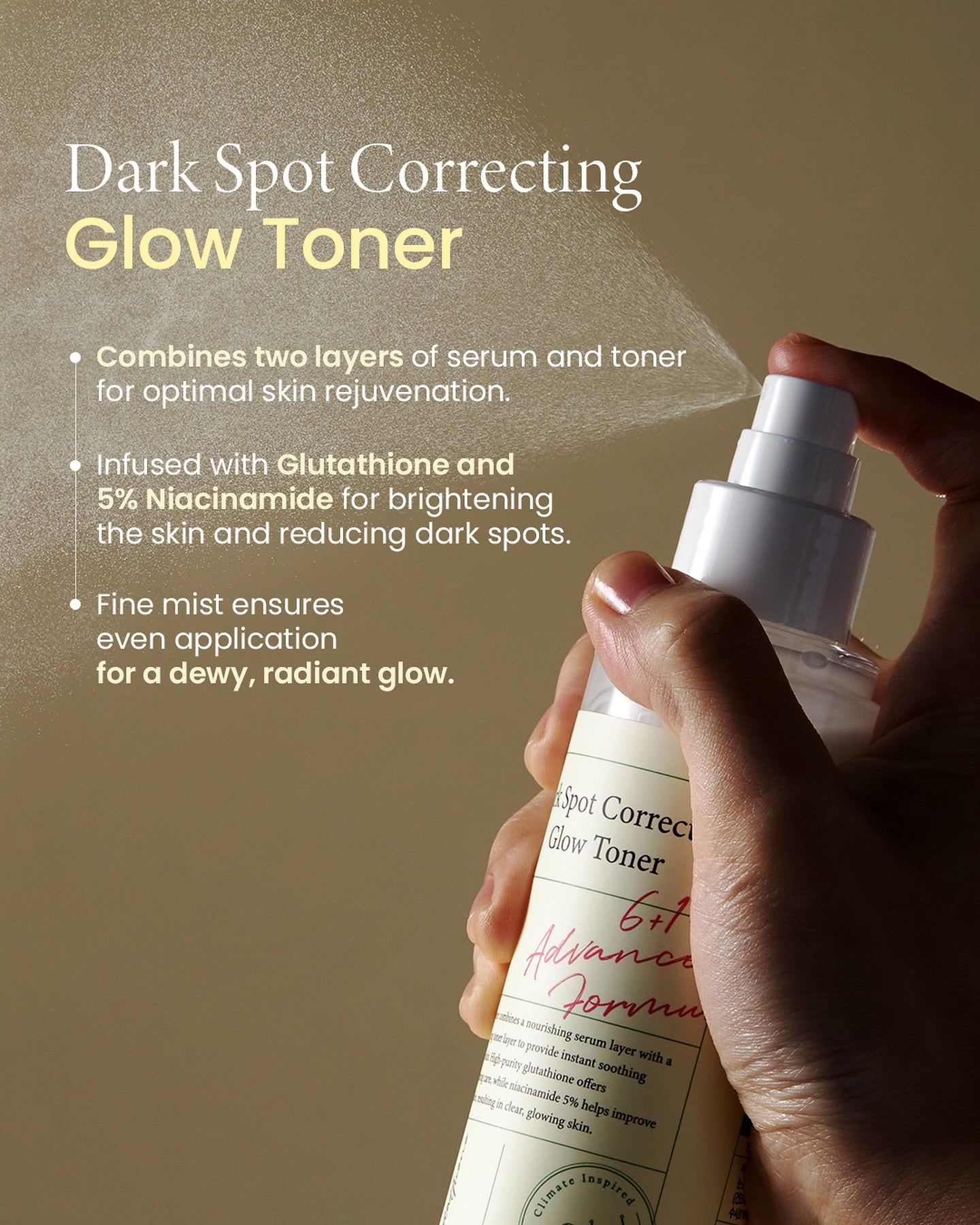 Axis - y Dark Spot Correcting Glow Toner 125ml – Brightening & Even Skin Tone Toner for Dark Spots - Korean Beauty KR