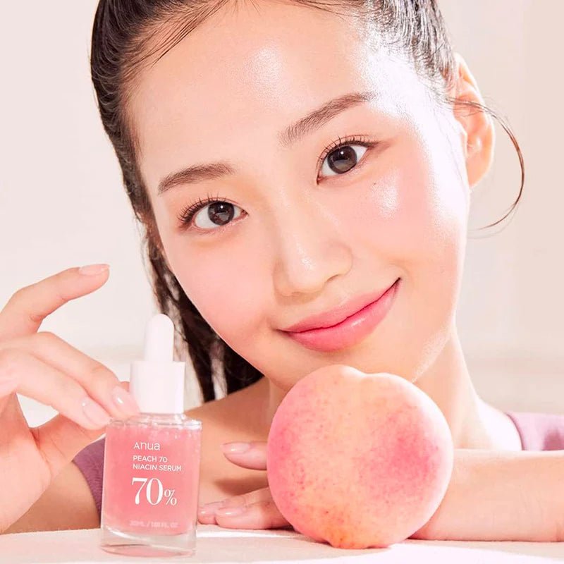 Anua Peach 70 Niacin Serum 30ML – Brightening & Hydrating Serum for Even Skin Tone - Korean Beauty KR