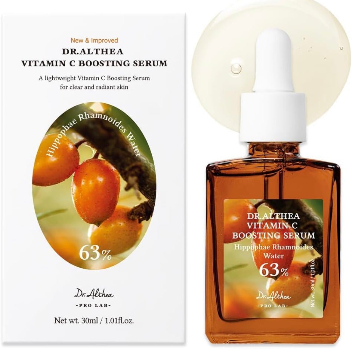 Dr. Althea Vitamin C Boosting Serum 63% 30ML – Brightening & Anti - Aging Serum for Glowing, Youthful Skin - Korean Beauty KR
