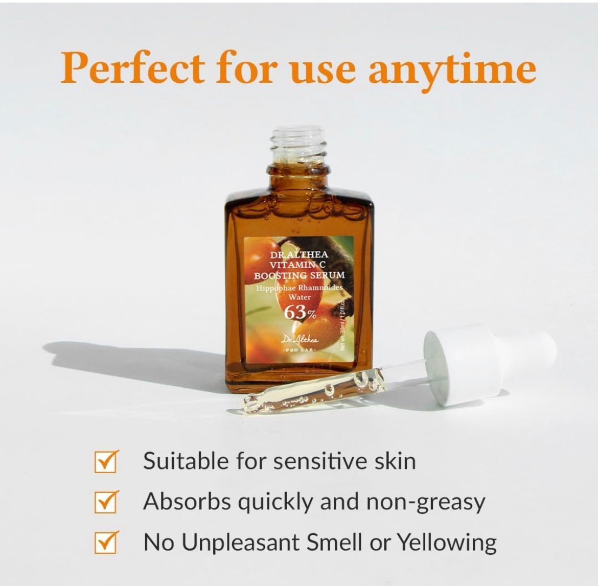 Dr. Althea Vitamin C Boosting Serum 63% 30ML – Brightening & Anti - Aging Serum for Glowing, Youthful Skin - Korean Beauty KR