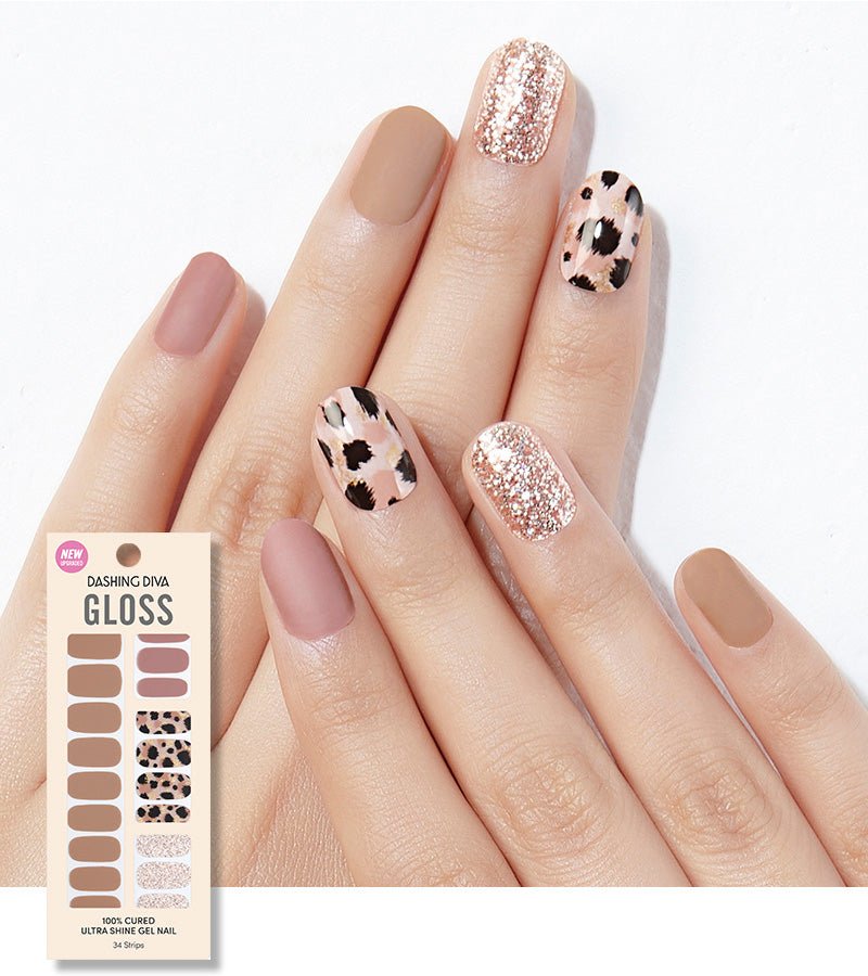 KoreanBeauty Press On Gel Nail Strips Without Glue , Gloss Strips/ Gel Nail Strips (Asian Type) - GVP 247 - Korean Beauty KR