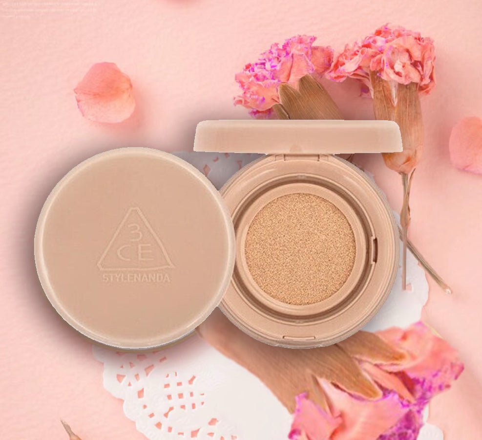 3CE Glow Cushion – Radiant Cushion Foundation for Luminous, Hydrated Skin - Korean Beauty KR