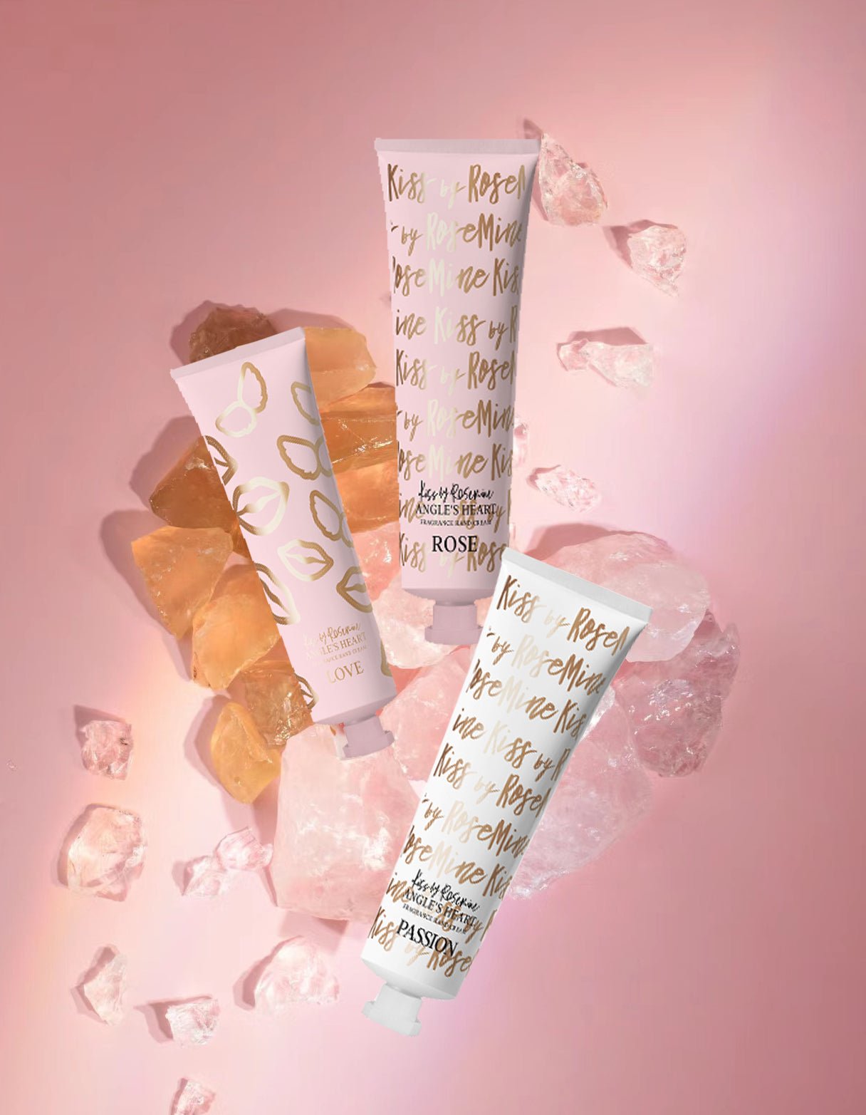Kiss by Rosemine Fragrance Hand Cream 60ml – Nourishing & Scented Hand Cream for Soft, Smooth Hands - Korean Beauty KR
