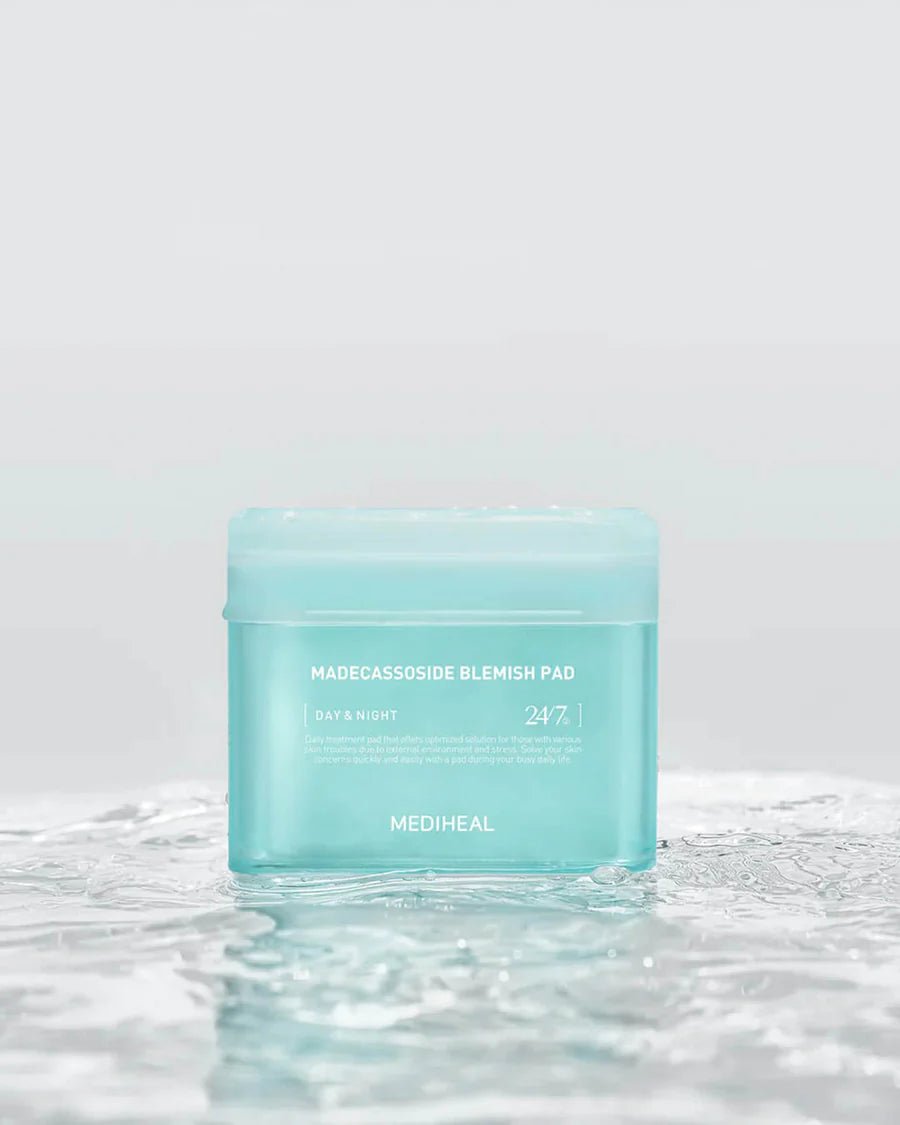 Mediheal Madecassoside Blemish Pad 100pcs – Acne - Fighting & Soothing Pads for Clear, Calm Skin - Korean Beauty KR