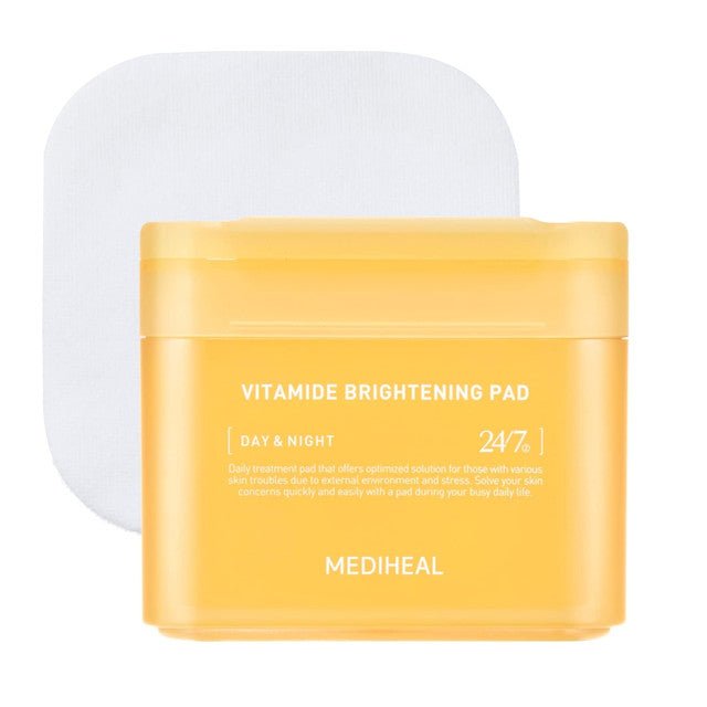 Mediheal Vitamide Brightening Pad 100 pcs – Vitamin - Infused Pads for Radiant, Even Skin Tone - Korean Beauty KR