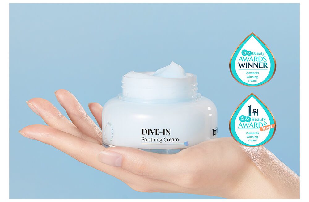 Torriden DIVE - IN Soothing Cream 100ml – Calming & Hydrating Cream for Sensitive, Irritated Skin - Korean Beauty KR
