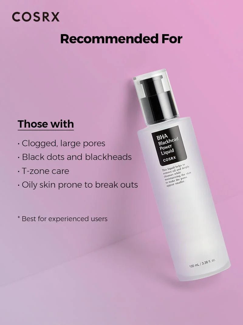 Cosrx BHA Blackhead Power Liquid 100ML – Exfoliating Liquid for Clear, Smooth Skin - Korean Beauty KR