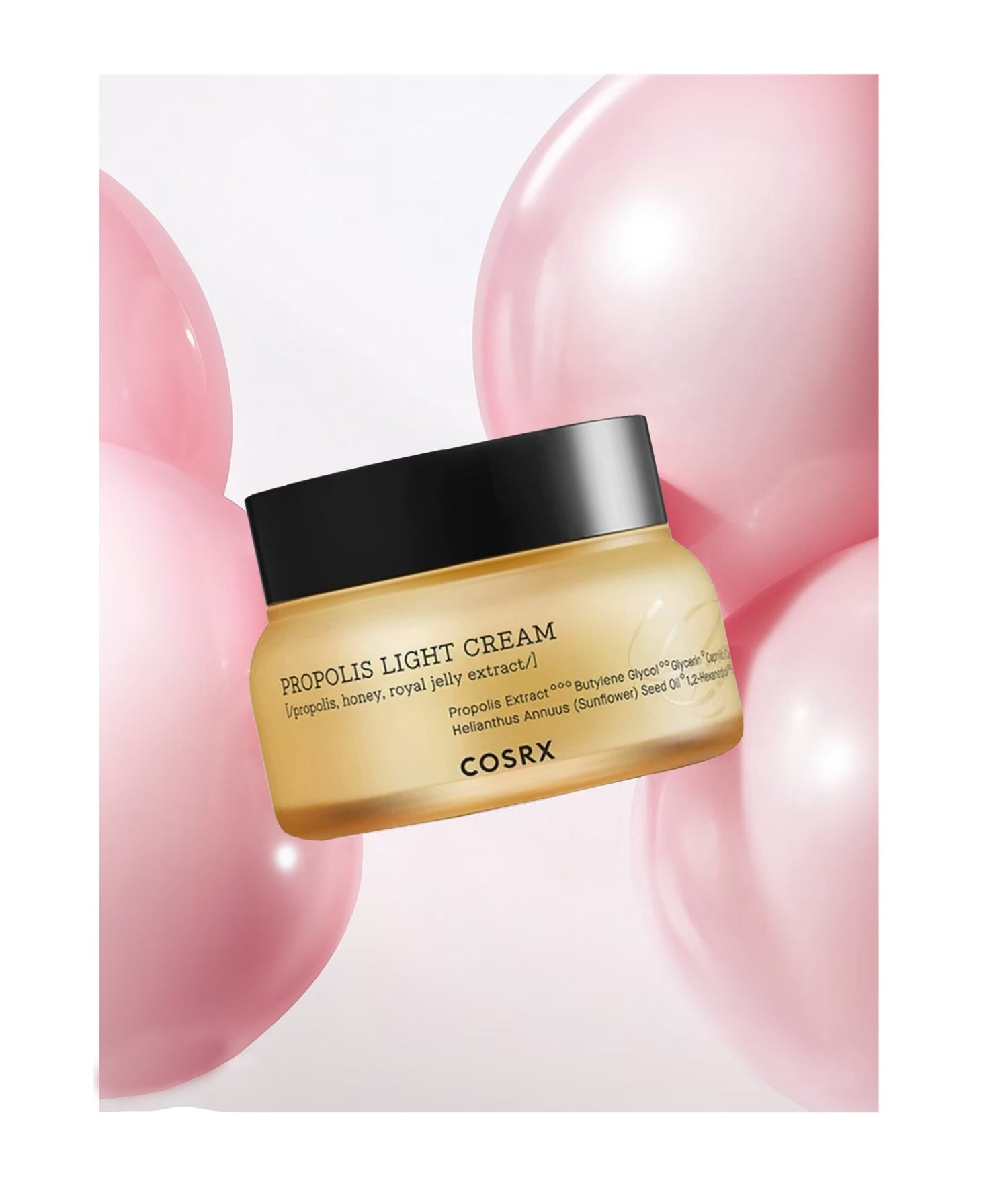 COSRX Full Fit Propolis Light Cream, 2.19 Fl.oz / 65ml, Propolis 64.5%, Hydrating Daily Day and Night Moisturiser, Korean Skin Care, Not Tested on Animals, Paraben Free - Korean Beauty KR