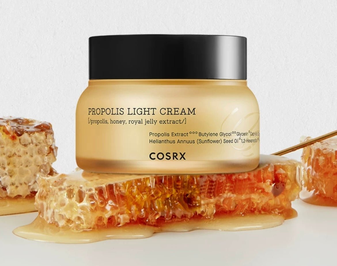 COSRX Full Fit Propolis Light Cream, 2.19 Fl.oz / 65ml, Propolis 64.5%, Hydrating Daily Day and Night Moisturiser, Korean Skin Care, Not Tested on Animals, Paraben Free - Korean Beauty KR