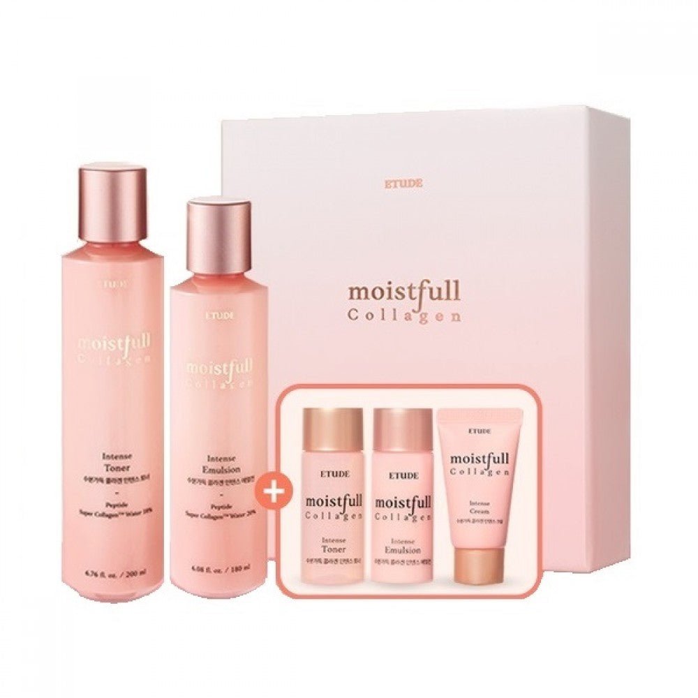 Etude House Moistfull Collagen Intense Skin Care Set – Hydrating & Firming Skincare Set for Smooth, Youthful Skin - Korean Beauty KR