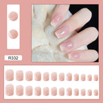 Pink French Press - On Nails | Glue On Nails for Women Gift | Nail Kit with Glue - Korean Beauty KR