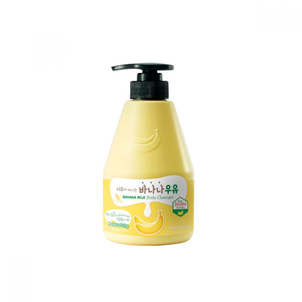 Kwailnara Banana Milk Body Cleanser 560ml – Nourishing & Moisturizing Body Wash for Soft, Smooth Skin - Korean Beauty KR