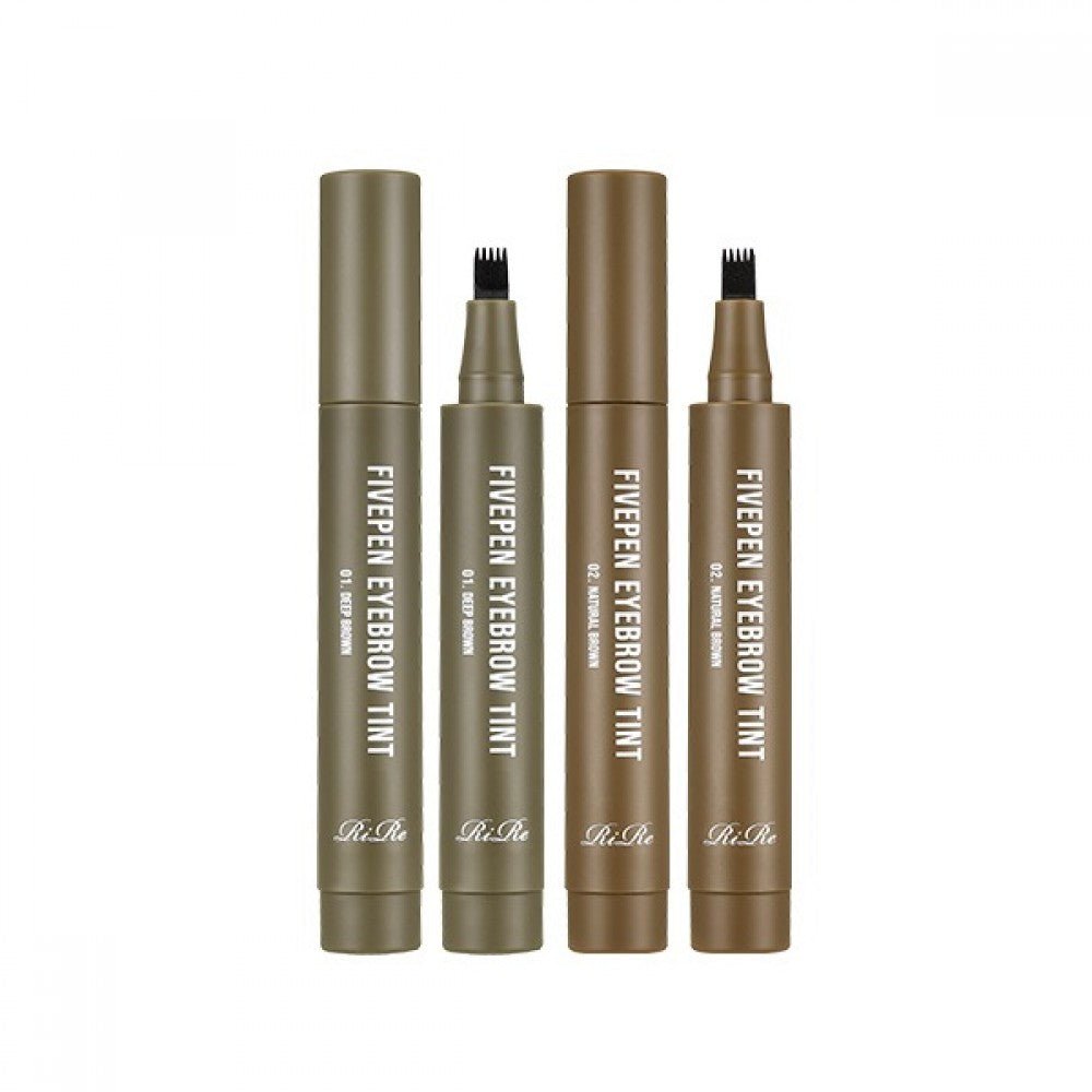 RiRe Fivepen Eyebrow Tint – Multi - Use Eyebrow Tint for Long - Lasting, Defined Brows - Korean Beauty KR