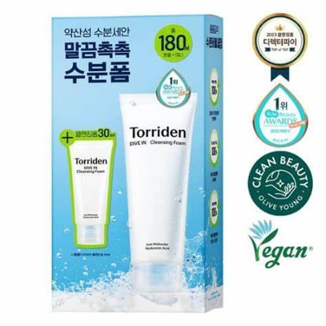 Torriden Dive In Cleansing Foam 100ml+30ml - Korean Beauty KR