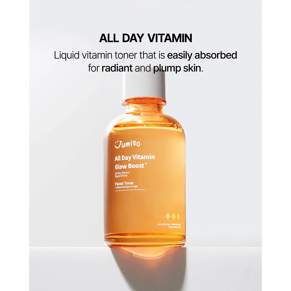 Jumiso All Day Vitamin Glow Boost Facial Toner 125ml – Brightening & Hydrating Toner for Radiant, Glowing Skin - Korean Beauty KR
