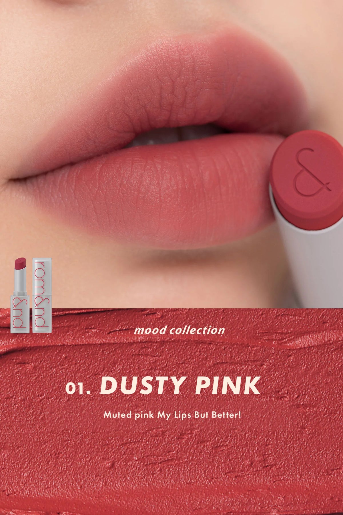 Rom&nd [Renew] ZERO Matte Lipstick – Long - Lasting, Comfortable Matte Lip Color for Bold, Defined Lips - Korean Beauty KR