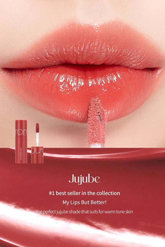 Rom&ND Best Tint Edition 01 Warm Tone Pick – Vibrant & Long - Lasting Lip Tint for Bold, Natural Color - Korean Beauty KR
