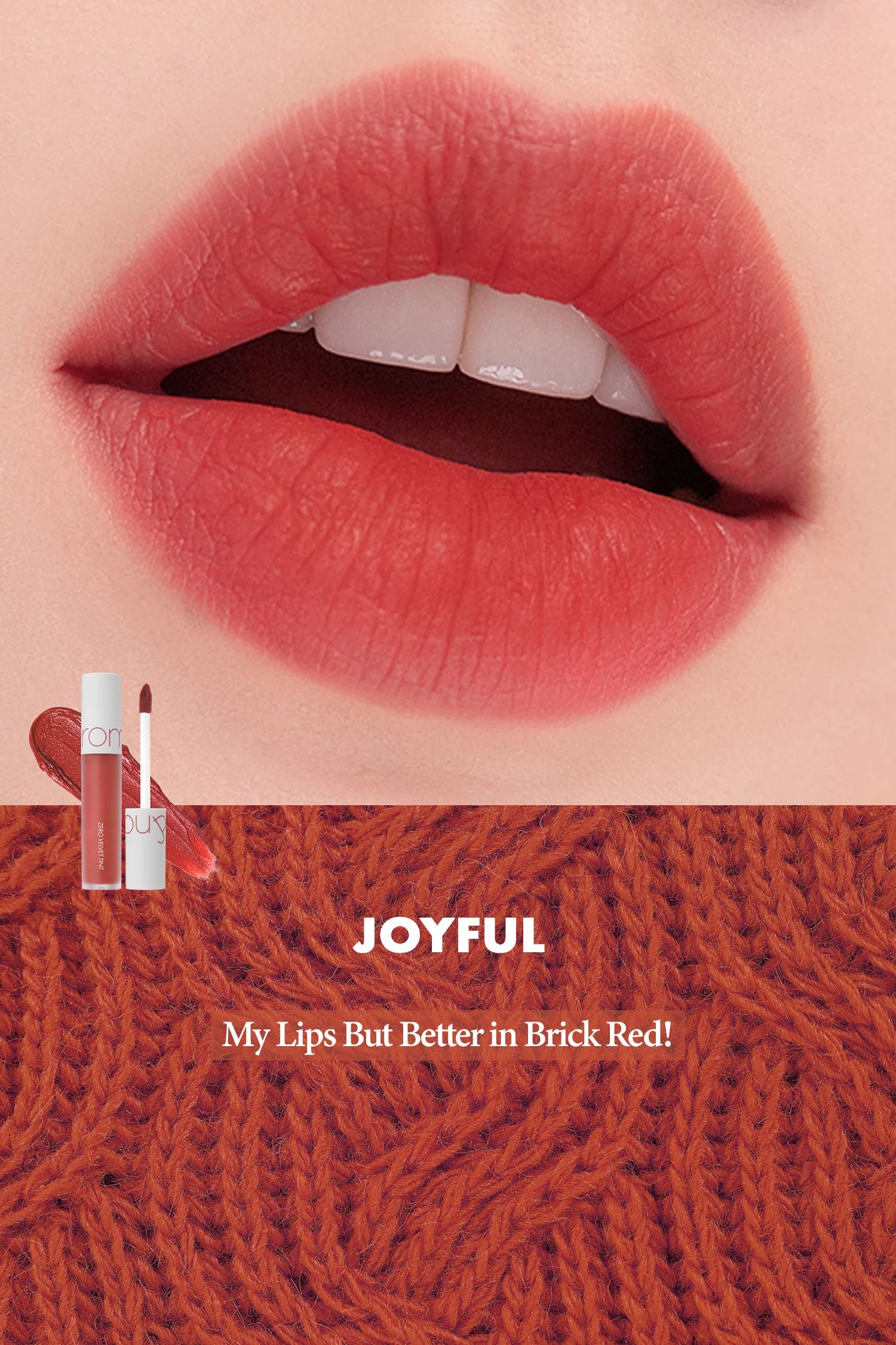Rom&nd Zero Velvet Tint Original Series – Soft Matte Lip Tint for