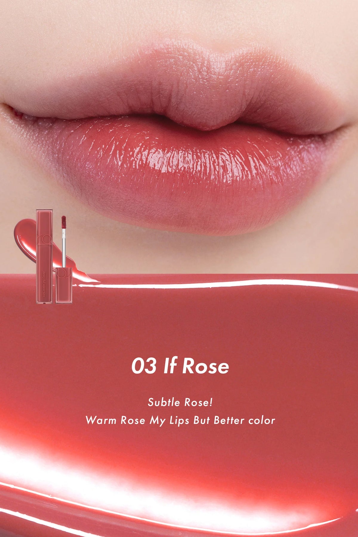 Rom&nd Dewyful Water Tint – Hydrating & Glowy Lip Tint for Soft, Luminous Lips - Korean Beauty KR