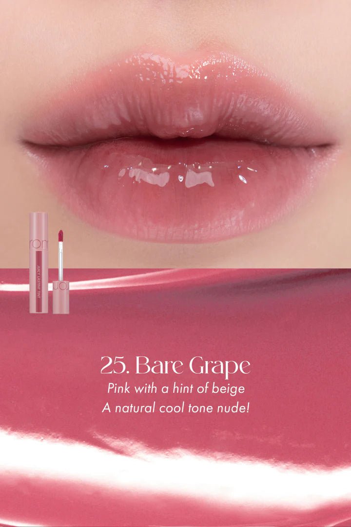 Rom&nd Juicy Lasting Tint – Hydrating & Long - Lasting Lip Tint for Luscious, Vibrant Lips - Korean Beauty KR