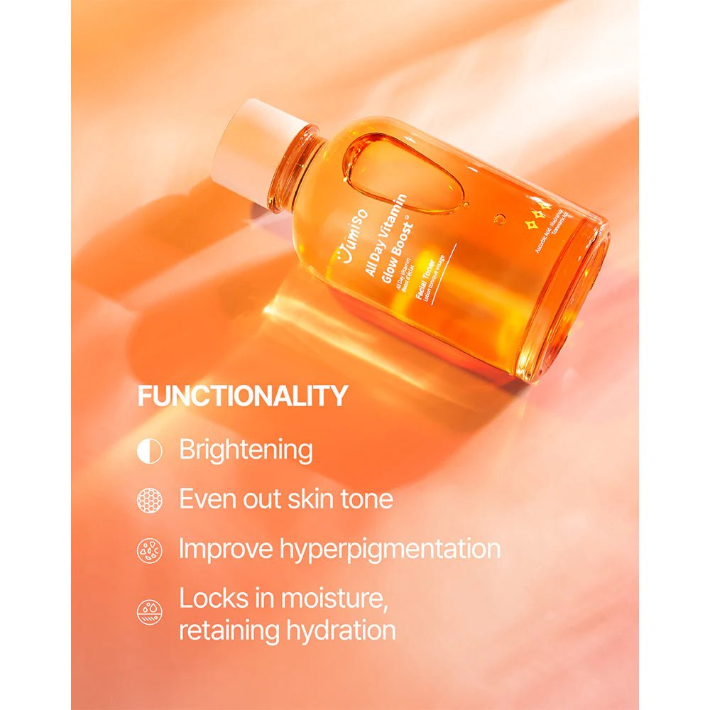 Jumiso All Day Vitamin Glow Boost Facial Toner 125ml – Brightening & Hydrating Toner for Radiant, Glowing Skin - Korean Beauty KR