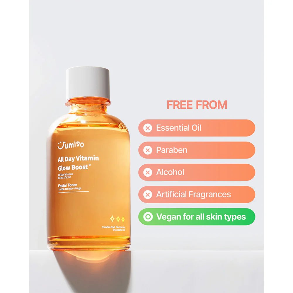 Jumiso All Day Vitamin Glow Boost Facial Toner 125ml – Brightening & Hydrating Toner for Radiant, Glowing Skin - Korean Beauty KR