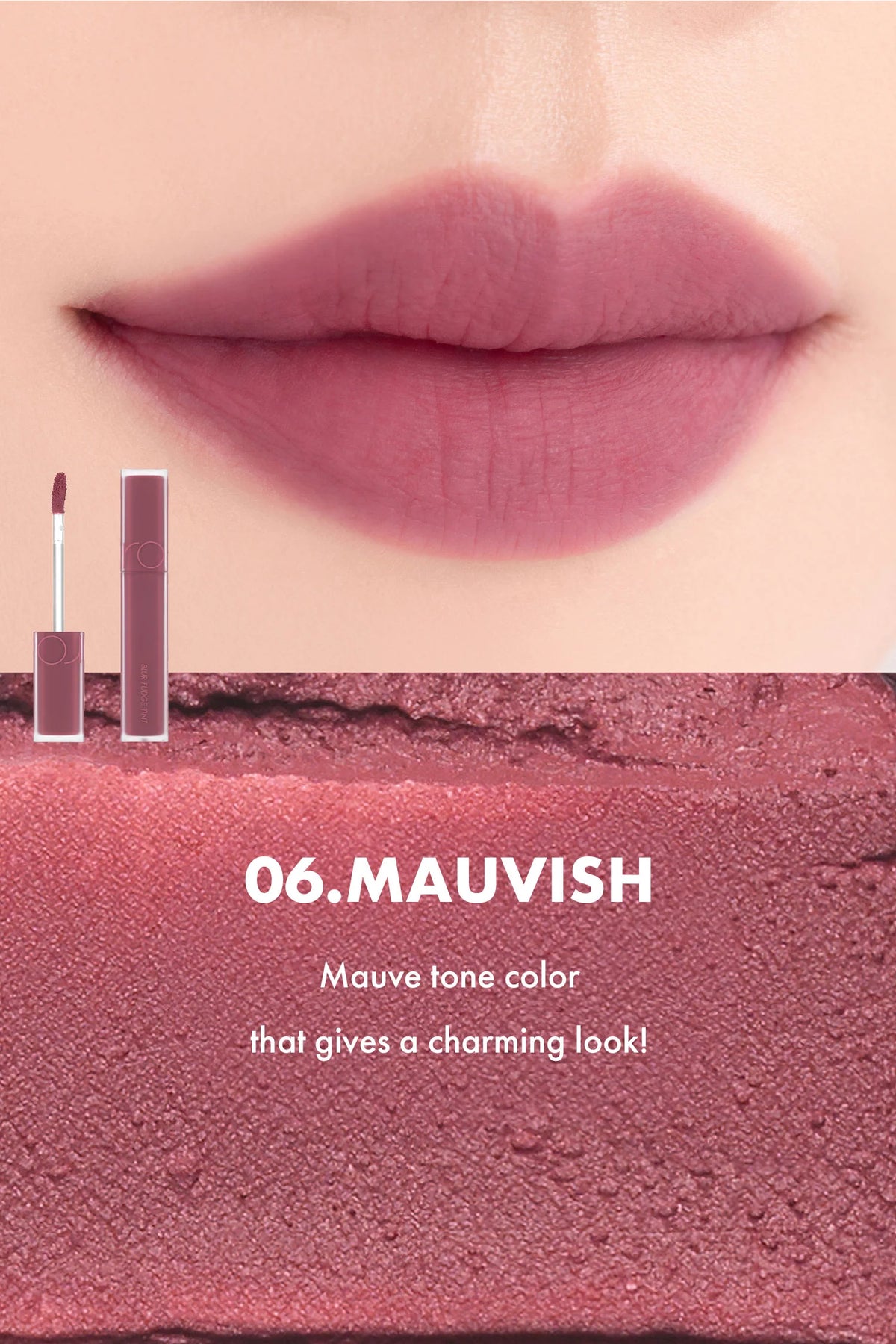 Rom&nd Blur Fudge Tint – Soft Matte Lip Tint for Smooth, Long - Lasting Color - Korean Beauty KR