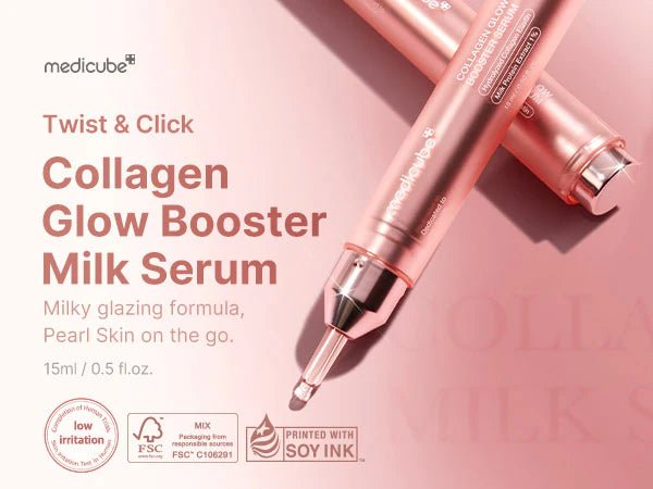 Medicube Collagen Glow Booster Serum 15ml – Firming & Radiance - Boosting Serum for Youthful, Glowing Skin - Korean Beauty KR