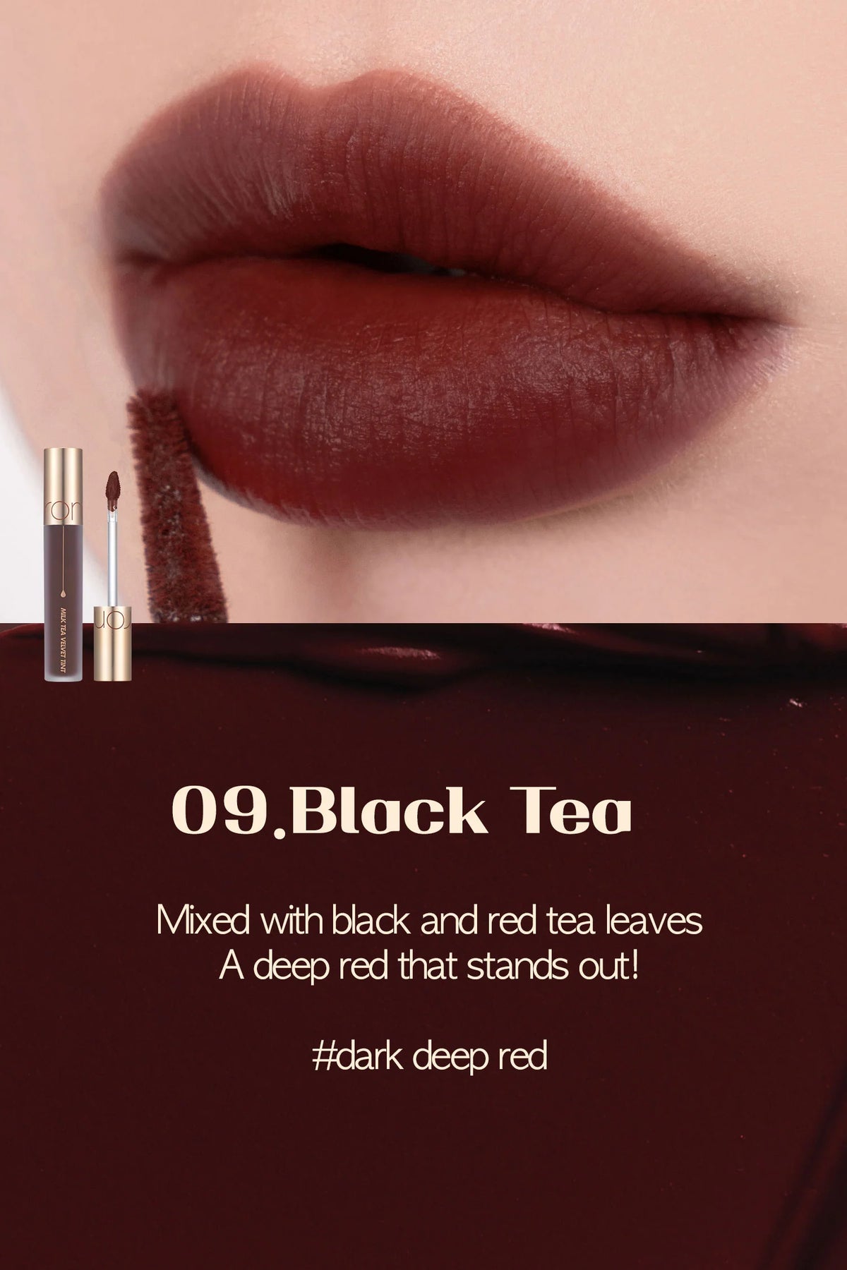 Rom&ND Milk Tea Velvet Tint – Soft Matte Lip Tint for Natural, Flawless Lips - Korean Beauty KR