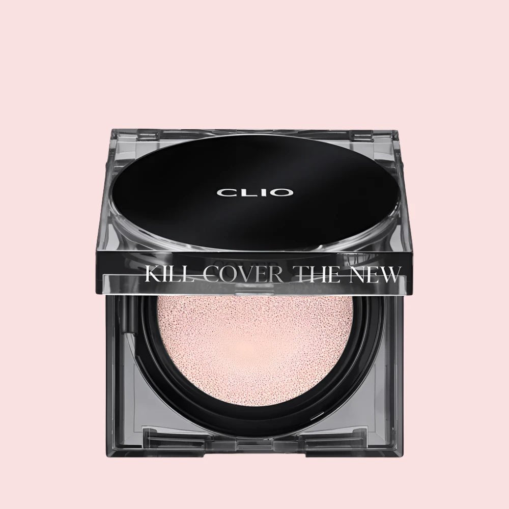CLIO Kill Cover The New Founwear Cushion SPF50+ PA+++ (15gX2) – Full Coverage Cushion Foundation with High Sun Protection for Flawless, Long - Lasting Skin - Korean Beauty KR