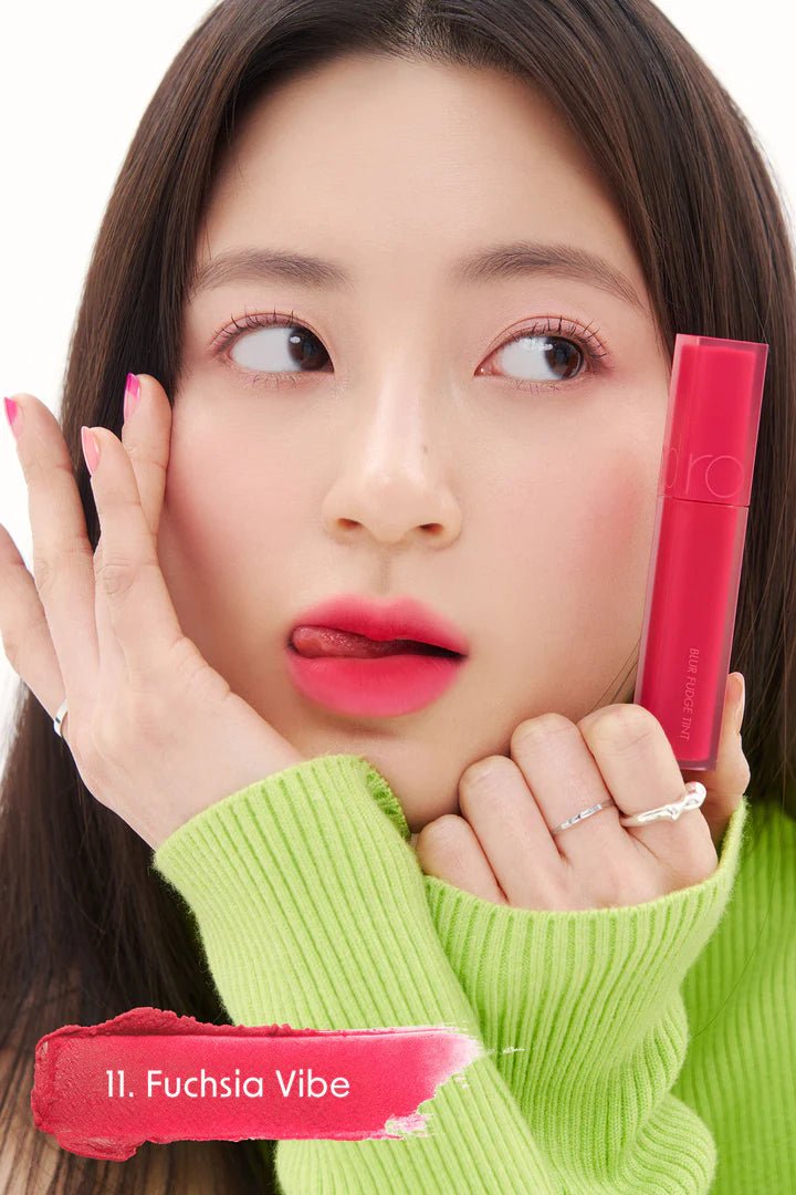 Rom&nd Blur Fudge Tint – Soft Matte Lip Tint for Smooth, Long - Lasting Color - Korean Beauty KR