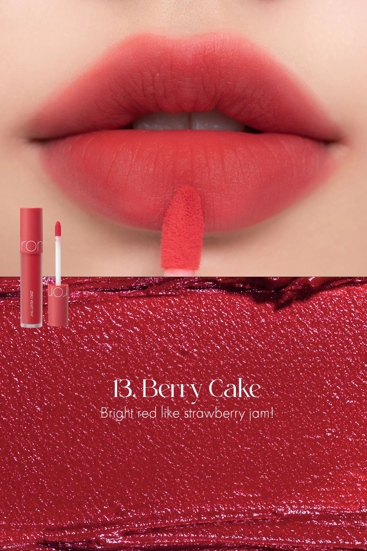 Rom&ND Zero Velvet Tint Baked Velvet Series – Long - Lasting Matte Lip Tint for Smooth, Velvety Lips - Korean Beauty KR