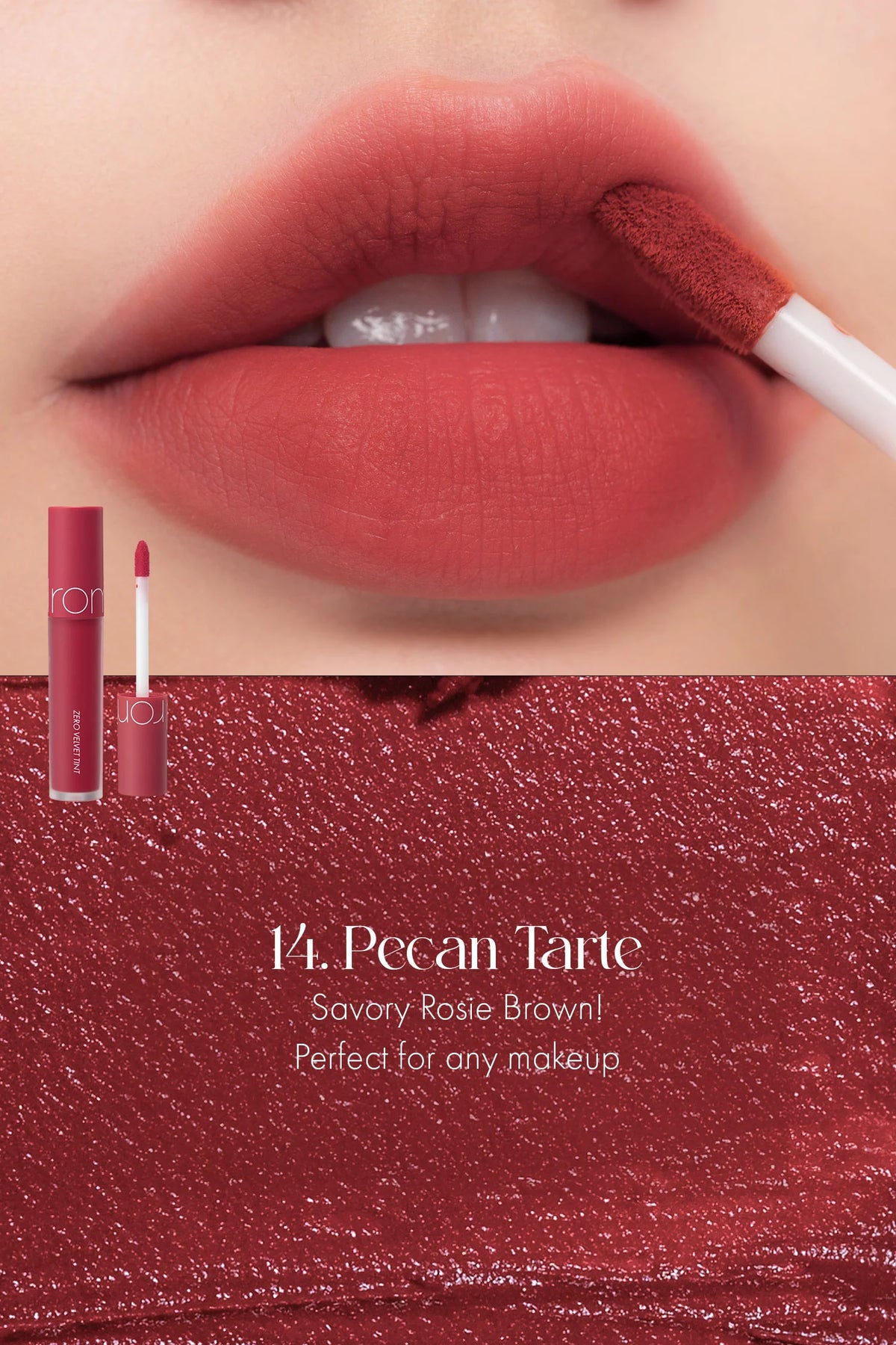 Rom&ND Zero Velvet Tint Baked Velvet Series – Long - Lasting Matte Lip Tint for Smooth, Velvety Lips - Korean Beauty KR