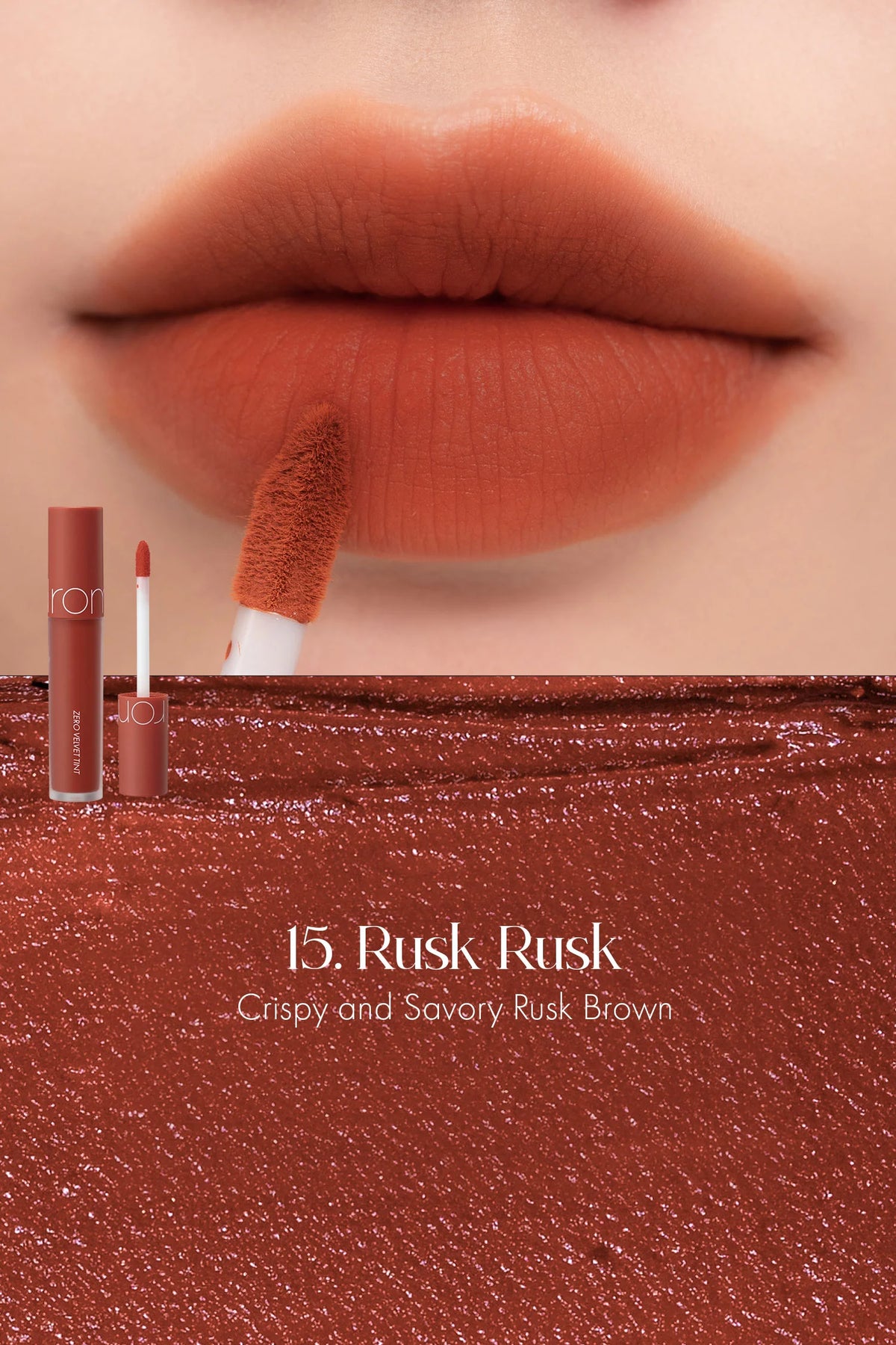 Rom&ND Zero Velvet Tint Baked Velvet Series – Long - Lasting Matte Lip Tint for Smooth, Velvety Lips - Korean Beauty KR