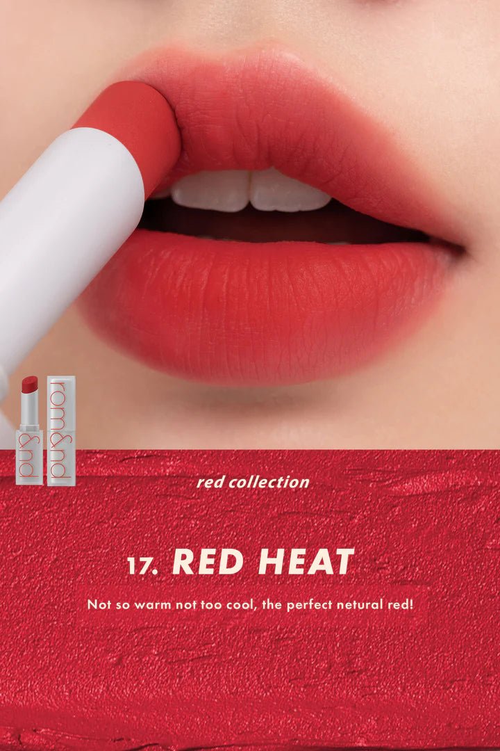 Rom&nd [Renew] ZERO Matte Lipstick – Long - Lasting, Comfortable Matte Lip Color for Bold, Defined Lips - Korean Beauty KR
