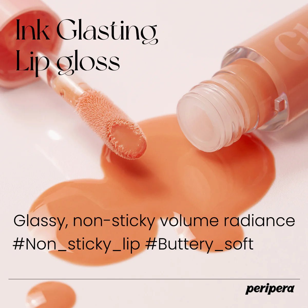 Peripera INK Glasting Lip Gloss – High - Shine & Hydrating Gloss for Smooth, Luscious Lips - Korean Beauty KR