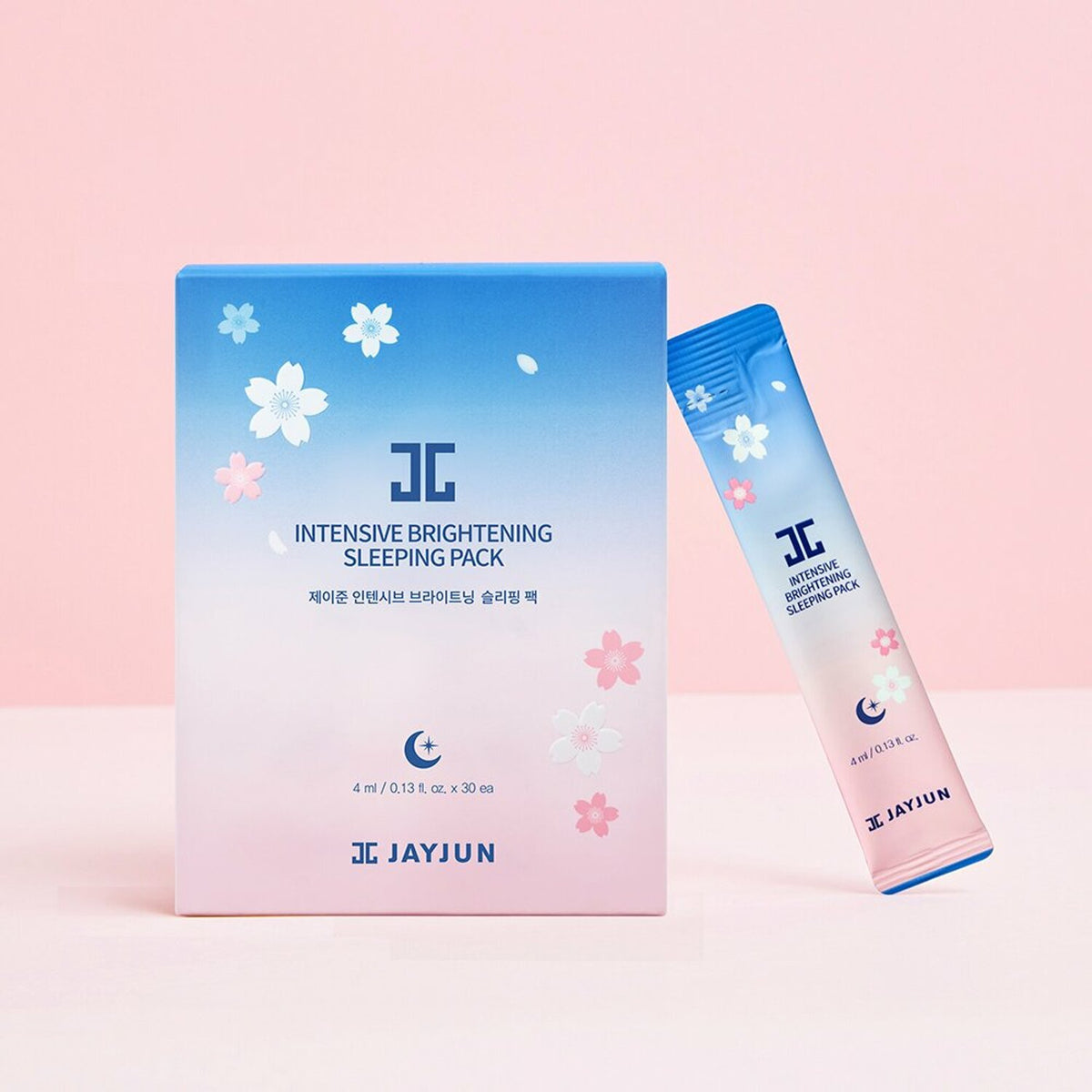 Jayjun Intensive Brightening Sleeping Pack 4ml*30pcs – Brightening & Hydrating Overnight Mask for Glowing, Even Skin - Korean Beauty KR