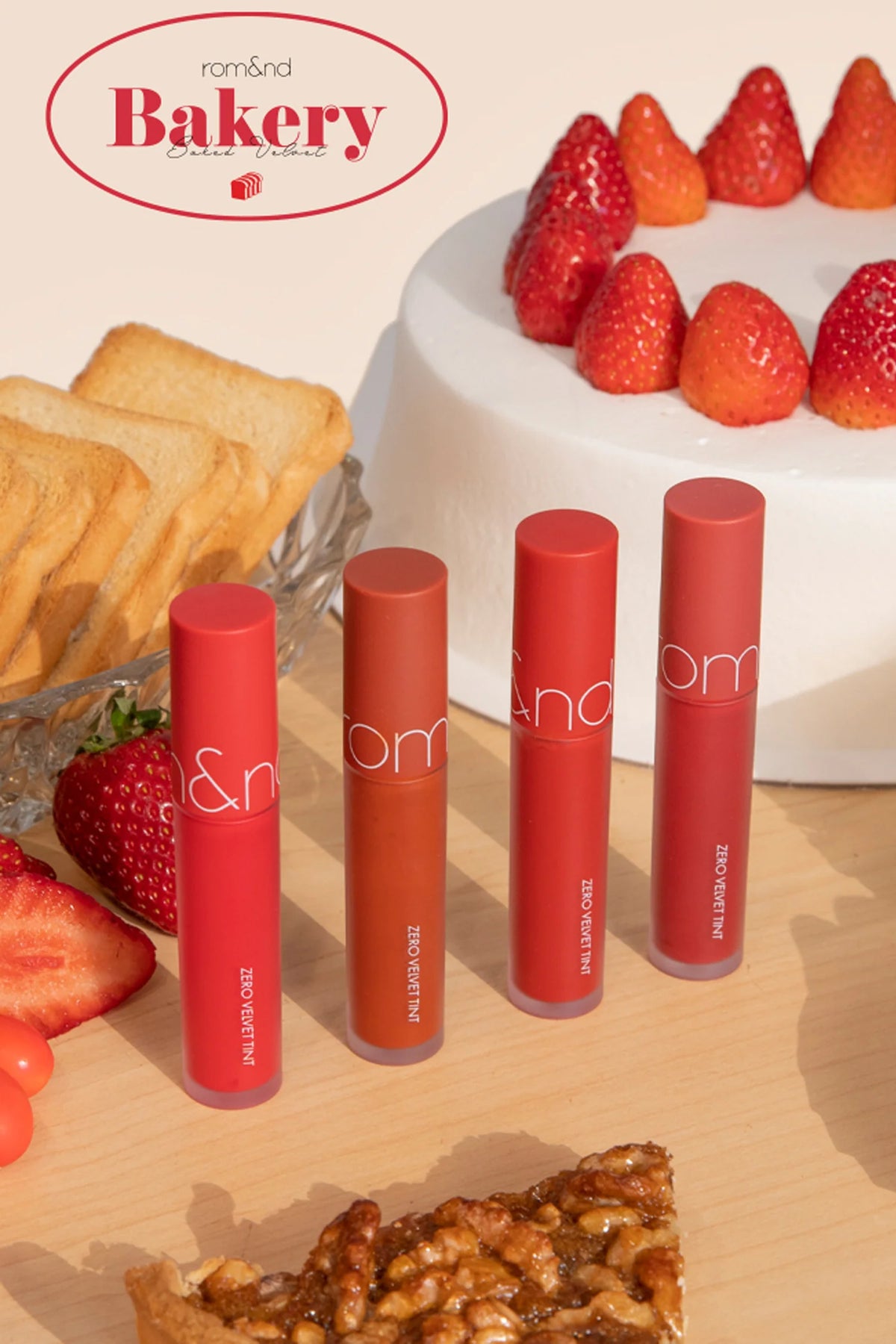 Rom&ND Zero Velvet Tint Baked Velvet Series – Long - Lasting Matte Lip Tint for Smooth, Velvety Lips - Korean Beauty KR